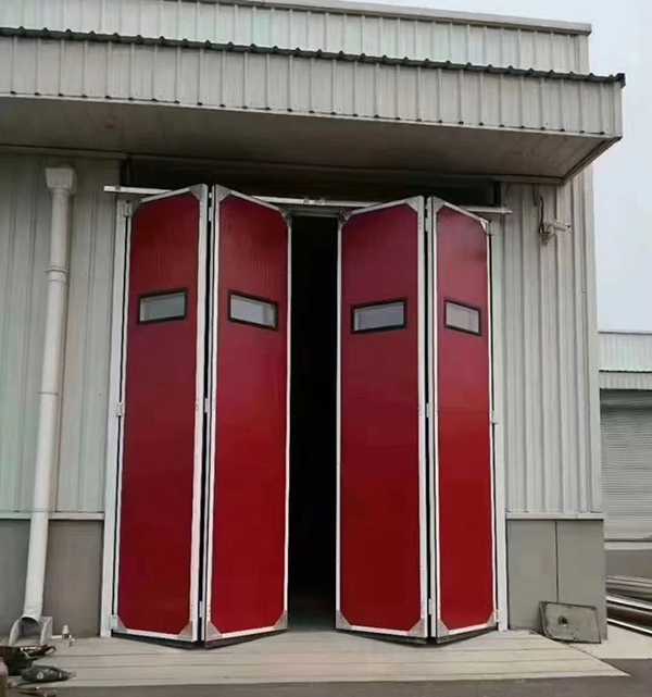 和田工业折叠门在大型装配车间出入口的应用实例